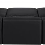 Cube 108" Vegan Leather Upholstered 6pc. Modular Sectional