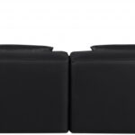 Cube 144" Vegan Leather Upholstered 6pc. Modular Sectional