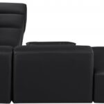 Cube 144" Vegan Leather Upholstered 6pc. Modular Sectional