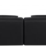 Cube 144" Vegan Leather Upholstered 6pc. Modular Sectional