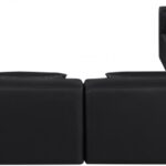 Cube 144" Vegan Leather Upholstered 8pc. Modular Sectional