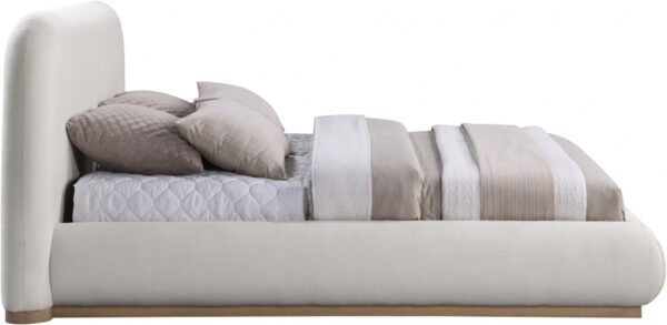Vaughn Linen Textured Fabric Upholstered Bed