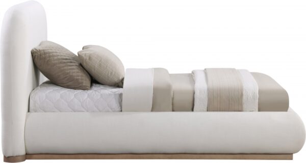 Vaughn Linen Textured Fabric Upholstered Twin Bed