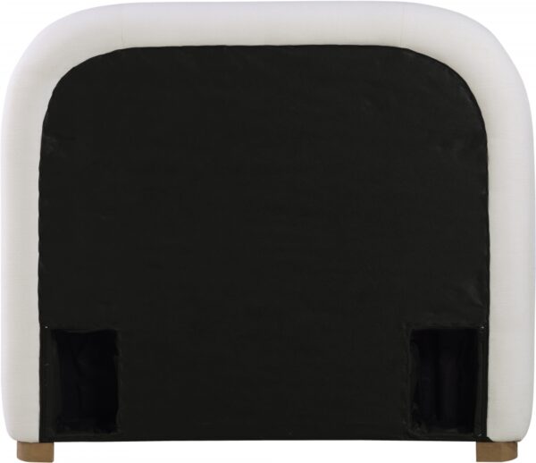 Vaughn Linen Textured Fabric Upholstered Twin Bed