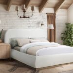 Vaughn Boucle Fabric Upholstered Bed