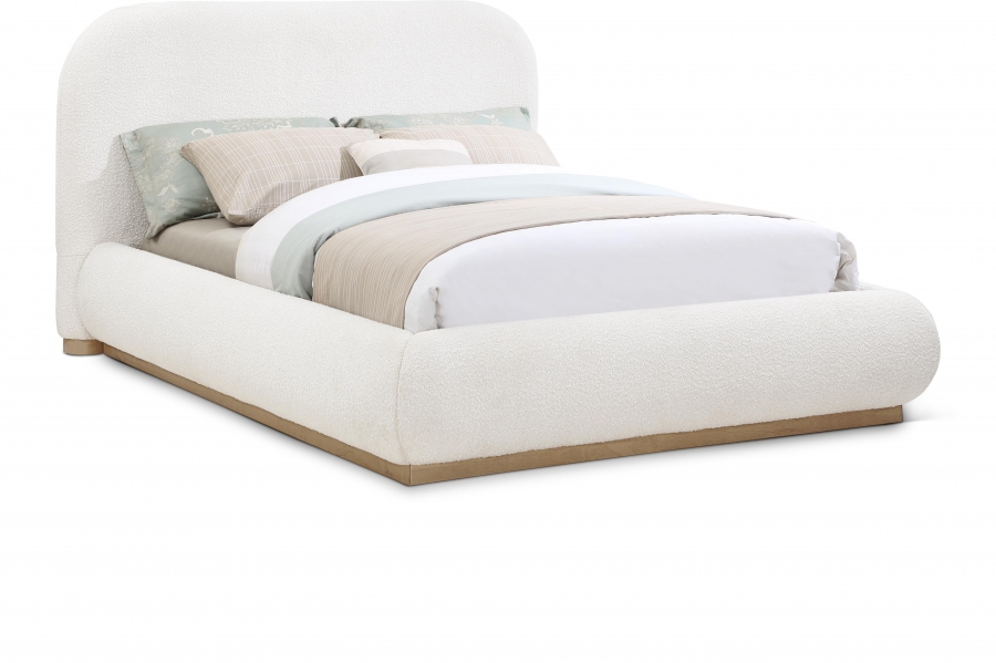 Vaughn Boucle Fabric Upholstered Bed