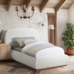 Vaughn Boucle Fabric Upholstered Twin Bed