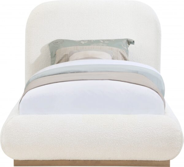Vaughn Boucle Fabric Upholstered Twin Bed