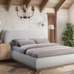 Vaughn Chenille Fabric Upholstered Bed