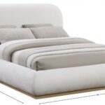 Vaughn Chenille Fabric Upholstered Bed