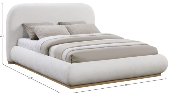 Vaughn Chenille Fabric Upholstered Bed