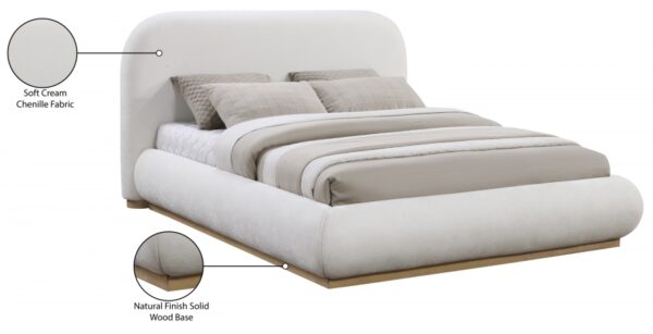 Vaughn Chenille Fabric Upholstered Bed