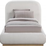 Vaughn Chenille Fabric Upholstered Twin Bed