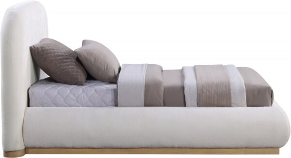 Vaughn Chenille Fabric Upholstered Twin Bed
