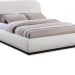 Vaughn Linen Textured Fabric Upholstered Bed