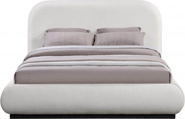 Vaughn Linen Textured Fabric Upholstered Bed