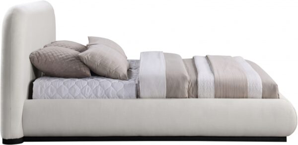 Vaughn Linen Textured Fabric Upholstered Bed