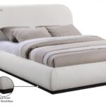Vaughn Linen Textured Fabric Upholstered Bed