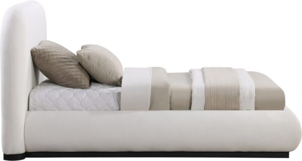 Vaughn Linen Textured Fabric UpholsteredTwin Bed
