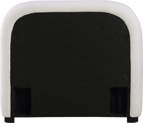 Vaughn Linen Textured Fabric UpholsteredTwin Bed