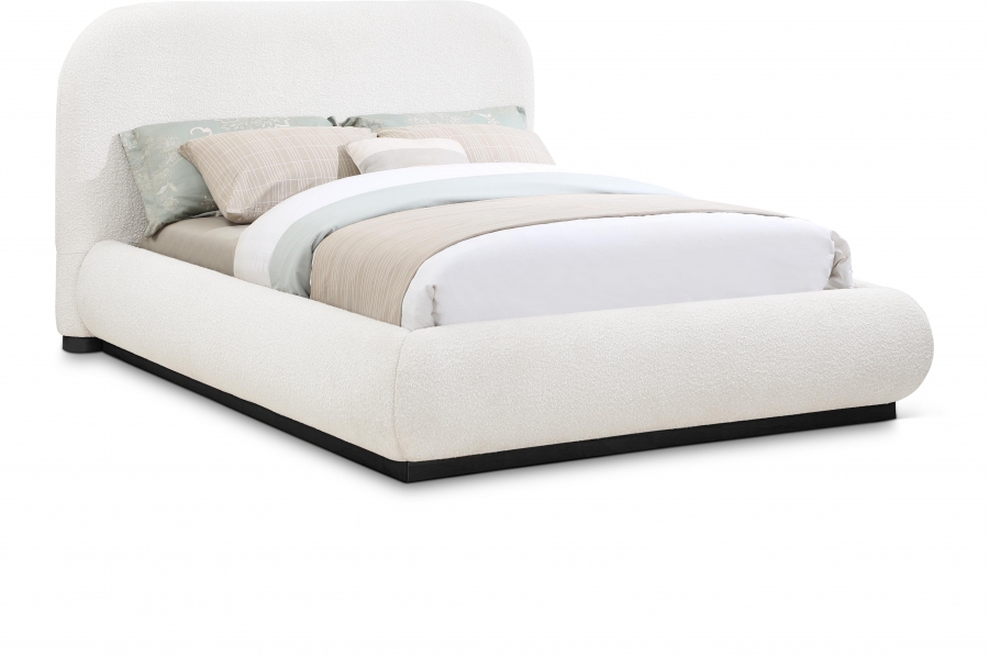 Vaughn Boucle Fabric Upholstered Bed