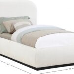 Vaughn Boucle Fabric Upholstered Twin Bed