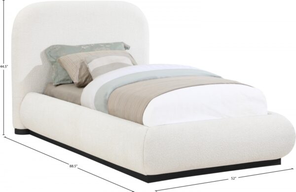 Vaughn Boucle Fabric Upholstered Twin Bed