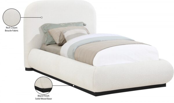 Vaughn Boucle Fabric Upholstered Twin Bed