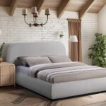 Vaughn Chenille Fabric Upholstered Bed
