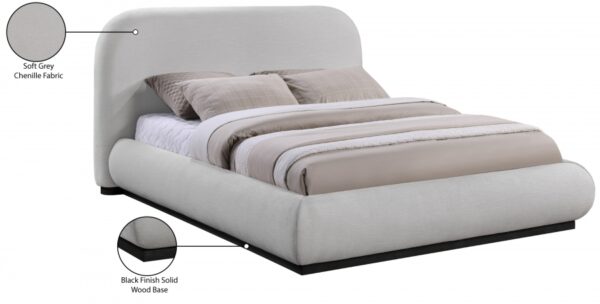 Vaughn Chenille Fabric Upholstered Bed