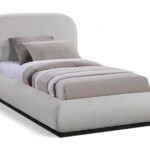 Vaughn Chenille Fabric Upholstered Twin Bed