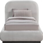 Vaughn Chenille Fabric Upholstered Twin Bed