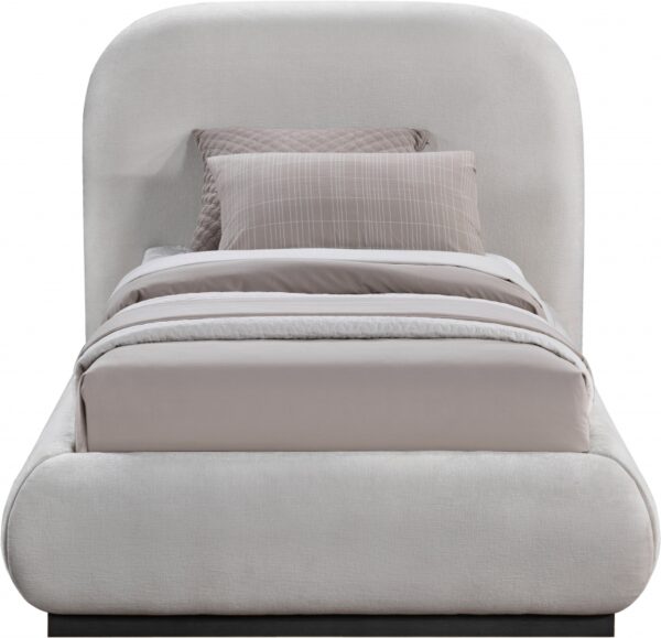 Vaughn Chenille Fabric Upholstered Twin Bed