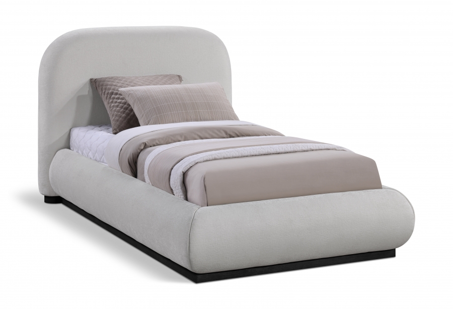 Vaughn Chenille Fabric Upholstered Twin Bed