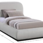 Vaughn Chenille Fabric Upholstered Twin Bed