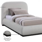 Vaughn Chenille Fabric Upholstered Twin Bed