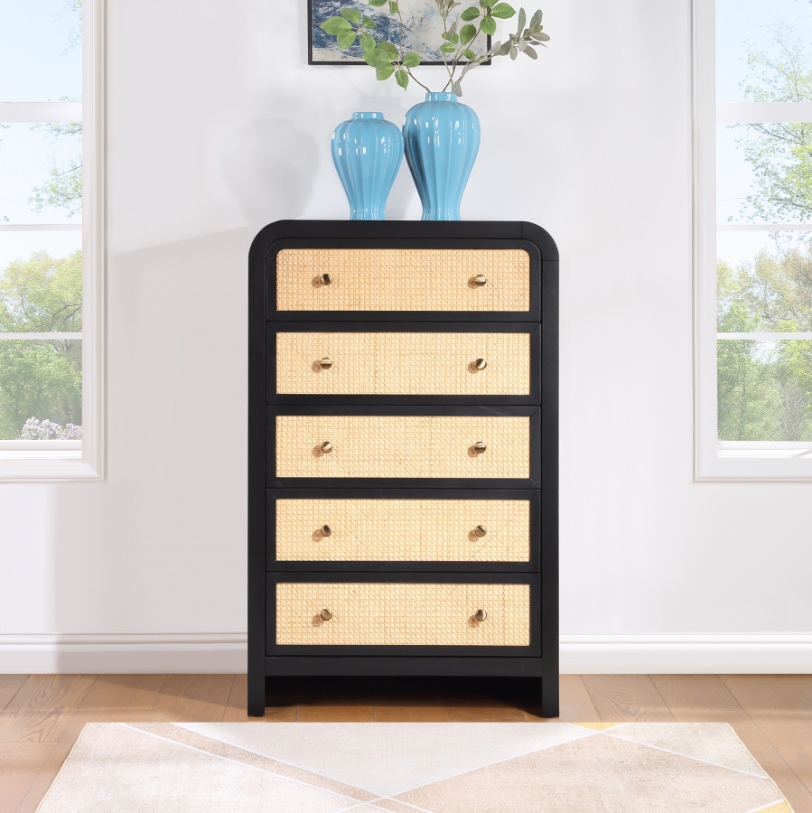 Siena Ash Wood And Natural Cane Chest