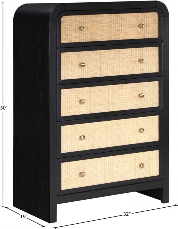 Siena Ash Wood And Natural Cane Chest