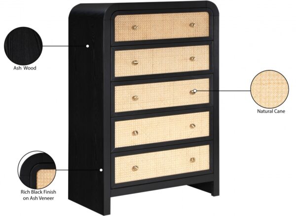 Siena Ash Wood And Natural Cane Chest