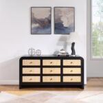 Siena Ash Wood And Natural Cane Dresser