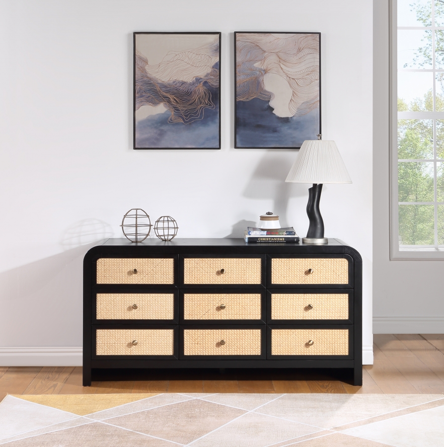 Siena Ash Wood And Natural Cane Dresser