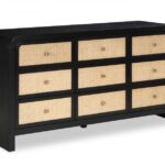 Siena Ash Wood And Natural Cane Dresser