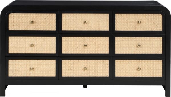 Siena Ash Wood And Natural Cane Dresser