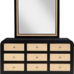 Siena Ash Wood And Natural Cane Dresser