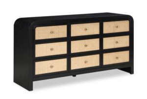 Siena Ash Wood And Natural Cane Dresser