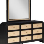 Siena Ash Wood And Natural Cane Dresser