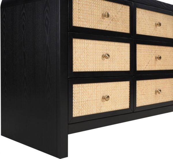Siena Ash Wood And Natural Cane Dresser