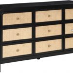 Siena Ash Wood And Natural Cane Dresser