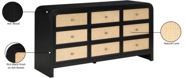 Siena Ash Wood And Natural Cane Dresser