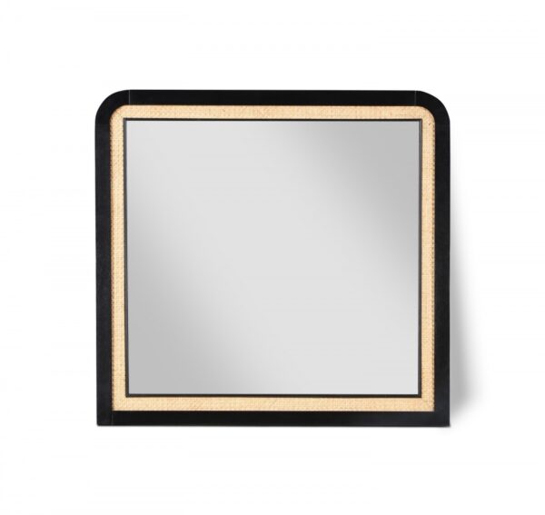 Siena Ash Wood And Natural Cane Frame Mirror